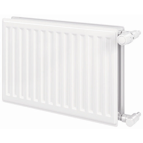 VOGEL&NOOT HYGIENE Kompaktheizkörper Typ 10 – Bauhöhe 600 mm × Baulänge 600 mm, Weiß