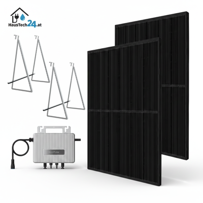 EcoFlow Balkonkraftwerk 800W Premium "Komplettset" | 2 Solarmodule | Plug & Play | inkl. Balkonhalterung