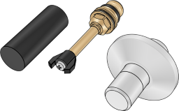 K50C Absperrventil-Oberteil 3/4"
