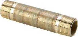 Langnippel 3530 in R1 1/4 x 80mm Rotguss