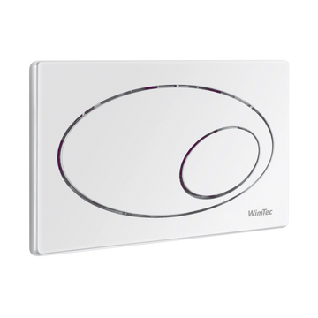WimTec VELA WC-Drückerplatte | 2-Mengen | weiss