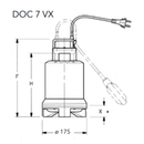 Vogel Tauchpumpe DOC7VX | 5/4" mit Schwimmerschalter | 10 m Kabel | 230 V-2